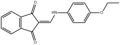 2-(((4-ETHOXYPHENYL)AMINO)METHYLENE)INDANE-1,3-DIONE Struktur