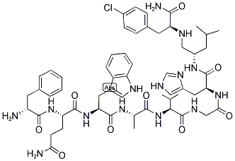 (D-PHE6,LEU13-(R)-P-CHLORO-PHE14)-BOMBESIN (6-14) Struktur