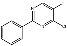 4-CHLORO-5-FLUORO-2-PHENYLPYRIMIDINE Struktur