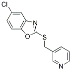 5-CHLORO-1,3-BENZOXAZOL-2-YL 3-PYRIDINYLMETHYL SULFIDE Struktur