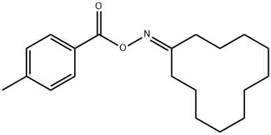 1-([(4-METHYLBENZOYL)OXY]IMINO)CYCLODODECANE Struktur