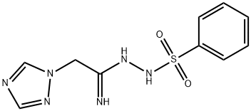 N'-[2-(1H-1,2,4-TRIAZOL-1-YL)ETHANIMIDOYL]BENZENESULFONOHYDRAZIDE Struktur