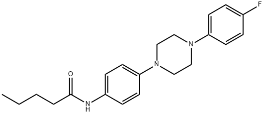 N-(4-[4-(4-FLUOROPHENYL)PIPERAZINO]PHENYL)PENTANAMIDE Struktur