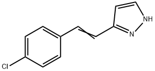 3-(4-CHLOROSTYRYL)-1H-PYRAZOLE Struktur