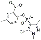 6-METHYL-2-NITRO-3-PYRIDYL 5-CHLORO-1,3-DIMETHYL-1H-PYRAZOLE-4-SULFONATE Struktur