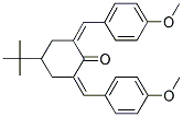 4-(TERT-BUTYL)-2,6-BIS[(4-METHOXYPHENYL)METHYLENE]CYCLOHEXANONE Struktur