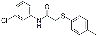 N-(3-CHLOROPHENYL)-2-[(4-METHYLPHENYL)SULFANYL]ACETAMIDE Struktur