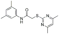 N-(3,5-DIMETHYLPHENYL)-2-[(4,6-DIMETHYL-2-PYRIMIDINYL)SULFANYL]ACETAMIDE Struktur