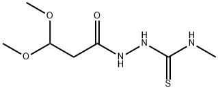 2-(3,3-DIMETHOXYPROPANOYL)-N-METHYL-1-HYDRAZINECARBOTHIOAMIDE Struktur