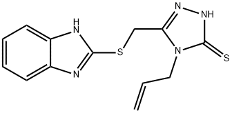 5-(BENZIMIDAZOL-2-YLTHIOMETHYL)-4-PROP-2-ENYL-1,2,4-TRIAZOLE-3-THIOL Struktur