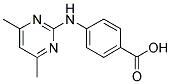 4-[(4,6-DIMETHYLPYRIMIDIN-2-YL)AMINO]BENZOIC ACID Struktur