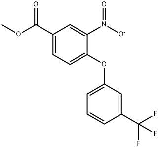 METHYL 3-NITRO-4-[3-(TRIFLUOROMETHYL)PHENOXY]BENZENECARBOXYLATE Struktur