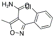 3-(2-CHLOROPHENYL)-5-METHYL-4-ISOXAZOLECARBOXAMIDE Struktur