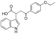 4-(4-ETHOXYPHENYL)-2-INDOL-3-YL-4-OXOBUTANOIC ACID Struktur