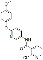 N3-[6-(4-METHOXYPHENOXY)-3-PYRIDYL]-2-CHLORONICOTINAMIDE Struktur