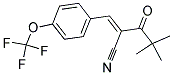 2-(2,2-DIMETHYLPROPANOYL)-3-(4-(TRIFLUOROMETHOXY)PHENYL)PROP-2-ENENITRILE Struktur