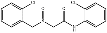 2-[(2-CHLOROBENZYL)SULFINYL]-N-(2-CHLOROPHENYL)ACETAMIDE Struktur