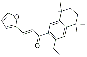 1-(3-ETHYL-5,5,8,8-TETRAMETHYL-5,6,7,8-TETRAHYDRONAPHTHALEN-2-YL)-3-(2-FURYL)PROP-2-EN-1-ONE Struktur