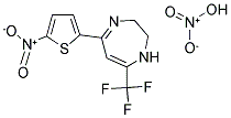 2,3-DIHYDRO-5-(2'-NITROTHENYL)-7-TRIFLUOROMETHYL-DIAZEPINIUM NITRATE Struktur