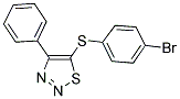 4-BROMOPHENYL 4-PHENYL-1,2,3-THIADIAZOL-5-YL SULFIDE Struktur