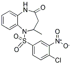 5-[(4-CHLORO-3-NITROPHENYL)SULFONYL]-4-METHYL-2,3,4,5-TETRAHYDRO-1H-1,5-BENZODIAZEPIN-2-ONE Struktur