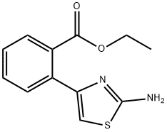 ETHYL 2-(2-AMINO-1,3-THIAZOL-4-YL)BENZENECARBOXYLATE Struktur