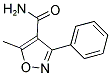 5-METHYL-3-PHENYL-4-ISOXAZOLECARBOXAMIDE Struktur