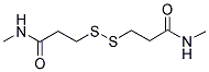 N-METHYL-3-([3-(METHYLAMINO)-3-OXOPROPYL]DISULFANYL)PROPANAMIDE Struktur