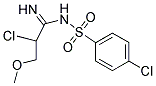 N1-(2-CHLORO-3-METHOXYPROPANIMIDOYL)-4-CHLOROBENZENE-1-SULFONAMIDE Struktur