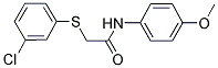 2-[(3-CHLOROPHENYL)SULFANYL]-N-(4-METHOXYPHENYL)ACETAMIDE Struktur