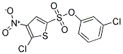 3-CHLOROPHENYL 5-CHLORO-4-NITROTHIOPHENE-2-SULFONATE Struktur