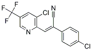 2-(4-CHLOROPHENYL)-3-[3-CHLORO-5-(TRIFLUOROMETHYL)-2-PYRIDINYL]ACRYLONITRILE Struktur