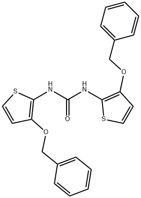 N,N'-BIS[3-(BENZYLOXY)-2-THIENYL]UREA Struktur