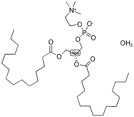 1,2-DIPALMITOYL-SN-GLYCERO-3-PHOSPHOCHOLINE MONOHYDRATE Struktur