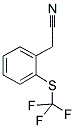 2-(TRIFLUOROMETHYLTHIO)PHENYLACETONITRILE Struktur