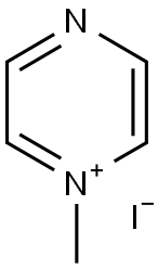 1-METHYLPYRAZIN-1-IUM IODIDE Struktur