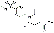 4-(5-[(DIMETHYLAMINO)SULFONYL]-2,3-DIHYDRO-1H-INDOL-1-YL)-4-OXOBUTANOIC ACID Struktur