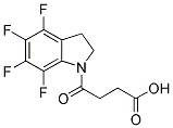 4,5,6,7-TETRAFLUORO-2,3-DIHYDRO-GAMMA-OXO-1-(1H)-INDOLEBUTANOIC ACID Struktur