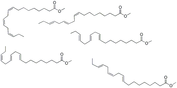 9,12,15-OCTADECATRIENOIC ACID METHYL ESTER Struktur