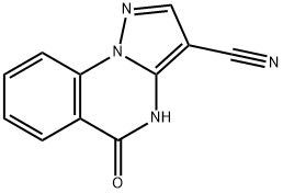 5-OXO-4,5-DIHYDROPYRAZOLO[1,5-A]QUINAZOLINE-3-CARBONITRILE Struktur