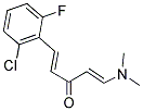 1-(2-CHLORO-6-FLUOROPHENYL)-5-(DIMETHYLAMINO)PENTA-1,4-DIEN-3-ONE Struktur