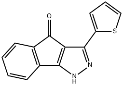 3-(2-THIENYL)INDENO[3,2-C]PYRAZOL-4-ONE Struktur