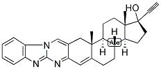 17-BETA-HYDROXY-17-ALPHA-ETHYNYL-DELTA-4-ANDROSTANO(3,2-B)PYRIMIDO(1,2-A)BENZIMIDAZOLE Struktur