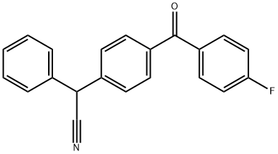 2-[4-(4-FLUOROBENZOYL)PHENYL]-2-PHENYLACETONITRILE Struktur