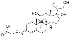 4-PREGNEN-11BETA,17ALPHA,21-TRIOL-3,20-DIONE 3-O-CARBOXYMETHYLOXIME Struktur