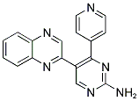 4-(PYRIDIN-4-YL)-5-(QUINOXALIN-2-YL)-2-PYRIMIDINAMINE Struktur