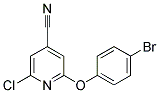 2-(4-BROMOPHENOXY)-6-CHLOROISONICOTINONITRILE Struktur