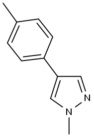 1-METHYL-4-(4-METHYLPHENYL)-1H-PYRAZOLE Struktur