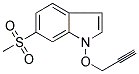 6-(METHYLSULPHONYL)-1-(PROPYN-3-YLOXY)INDOLE Struktur