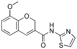 8-METHOXY-N-(1,3-THIAZOL-2-YL)-2H-CHROMENE-3-CARBOXAMIDE Struktur